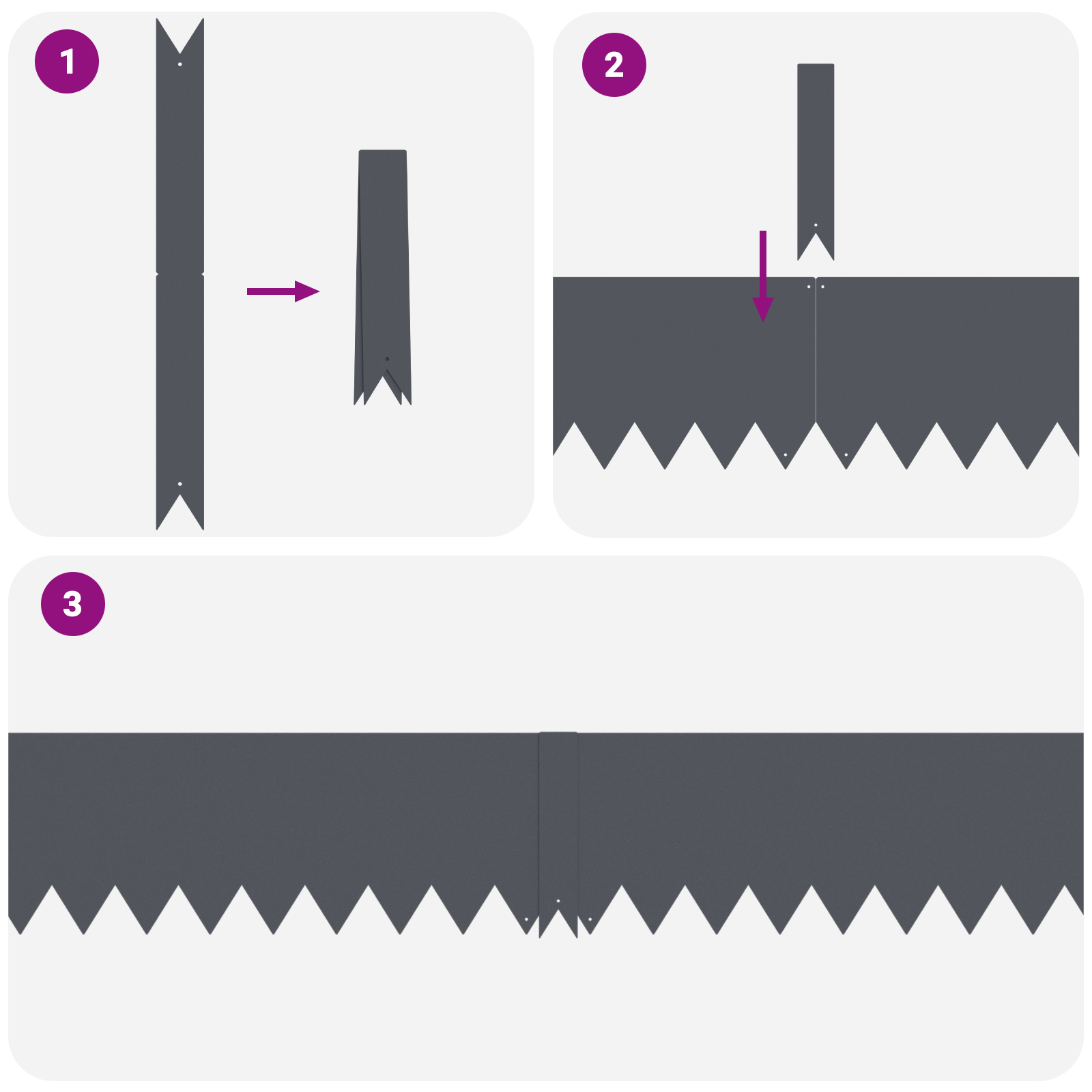 Bordi per prato 20 pz Antracite 100x0,5x20 cm Plastica