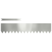 Rive di prato 10 pcs 100x0,5x20 cm Acciaio Galvanizzato