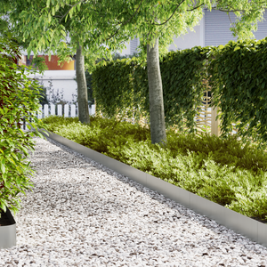 Bordature per Prato 30 pcs 100x0.5x20 cm Acciaio Zincato