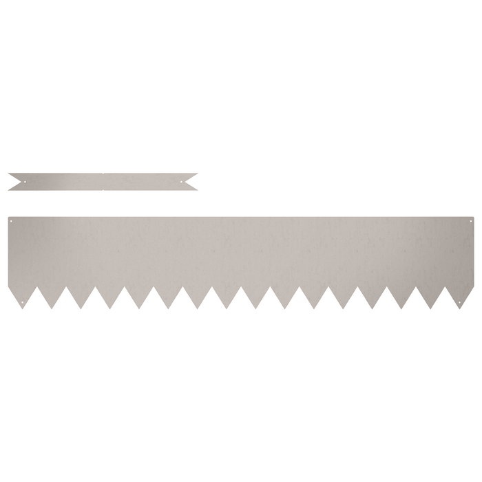 Bordi per Prato 10 pezzi 100x0.5x20 cm Acciaio Inossidabile