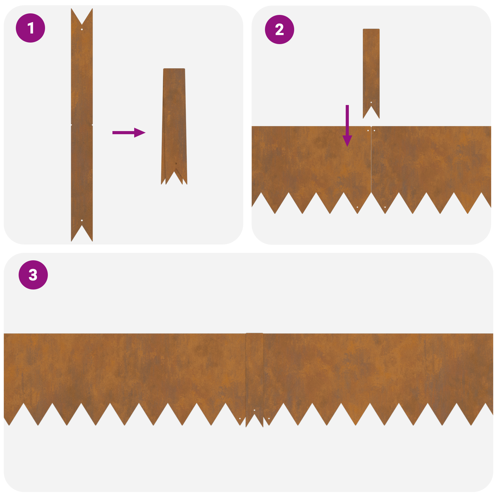 Bordi per prato 30 pcs 100x0.5x20 cm Acciaio resistente alle intemperie