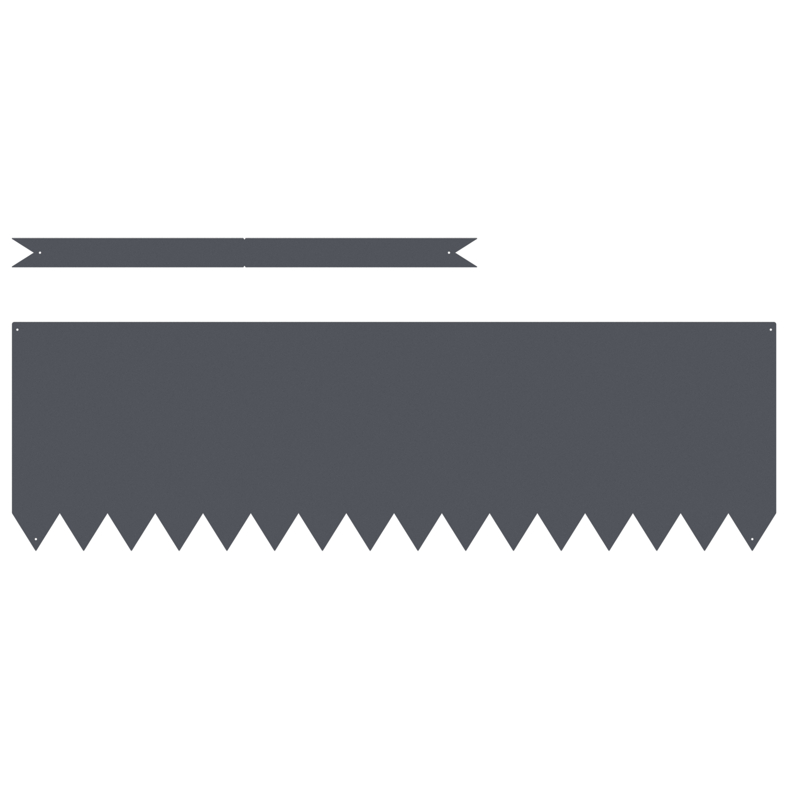 Bordi per Prati 20 pz Antracite 100x0.5x30 cm Acciaio