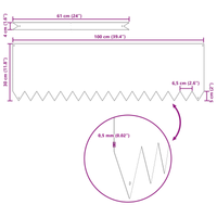Bordo Del Prato 10 pz Verde Oliva 100x0,5x30 cm Acciaio