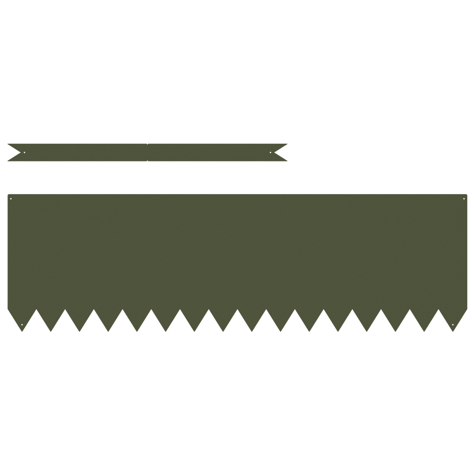 Rifiniture per prato 20 pcs Verde Oliva 100x0.5x30 cm Plastica