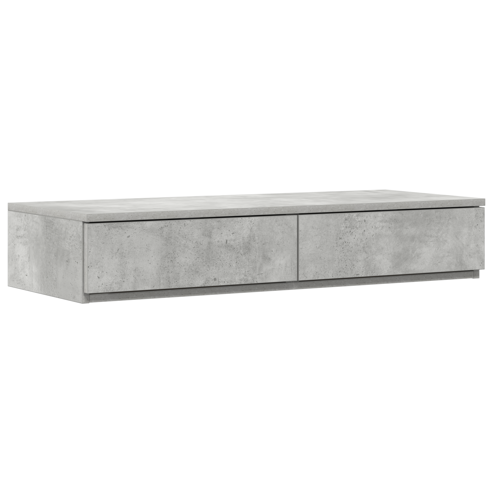 Cassetti per Letto Grigio Calcestruzzo 100x36,5x16,5 cm in Legno Ingegnerizzato di
