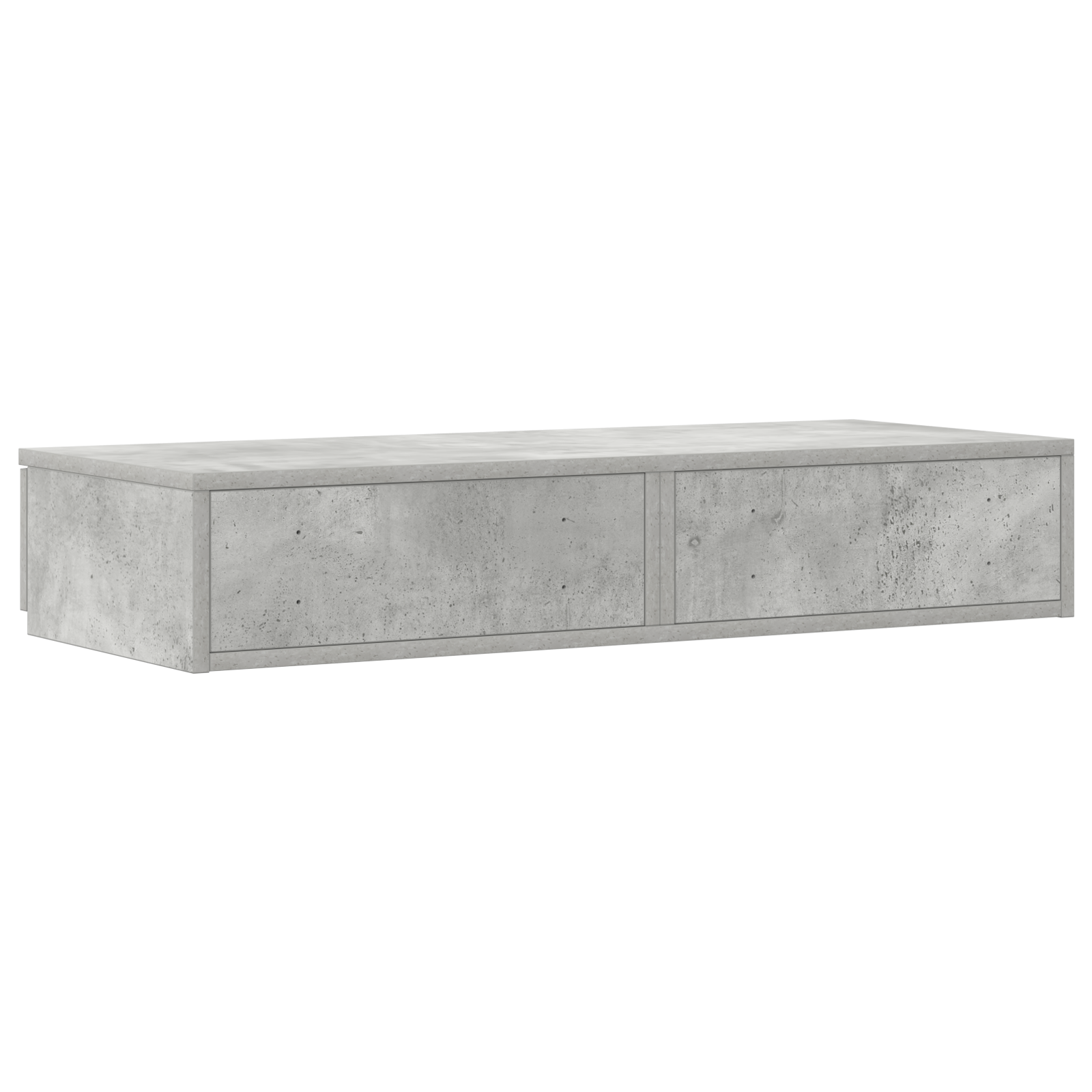 Cassetti per Letto Grigio Calcestruzzo 100x36,5x16,5 cm in Legno Ingegnerizzato di