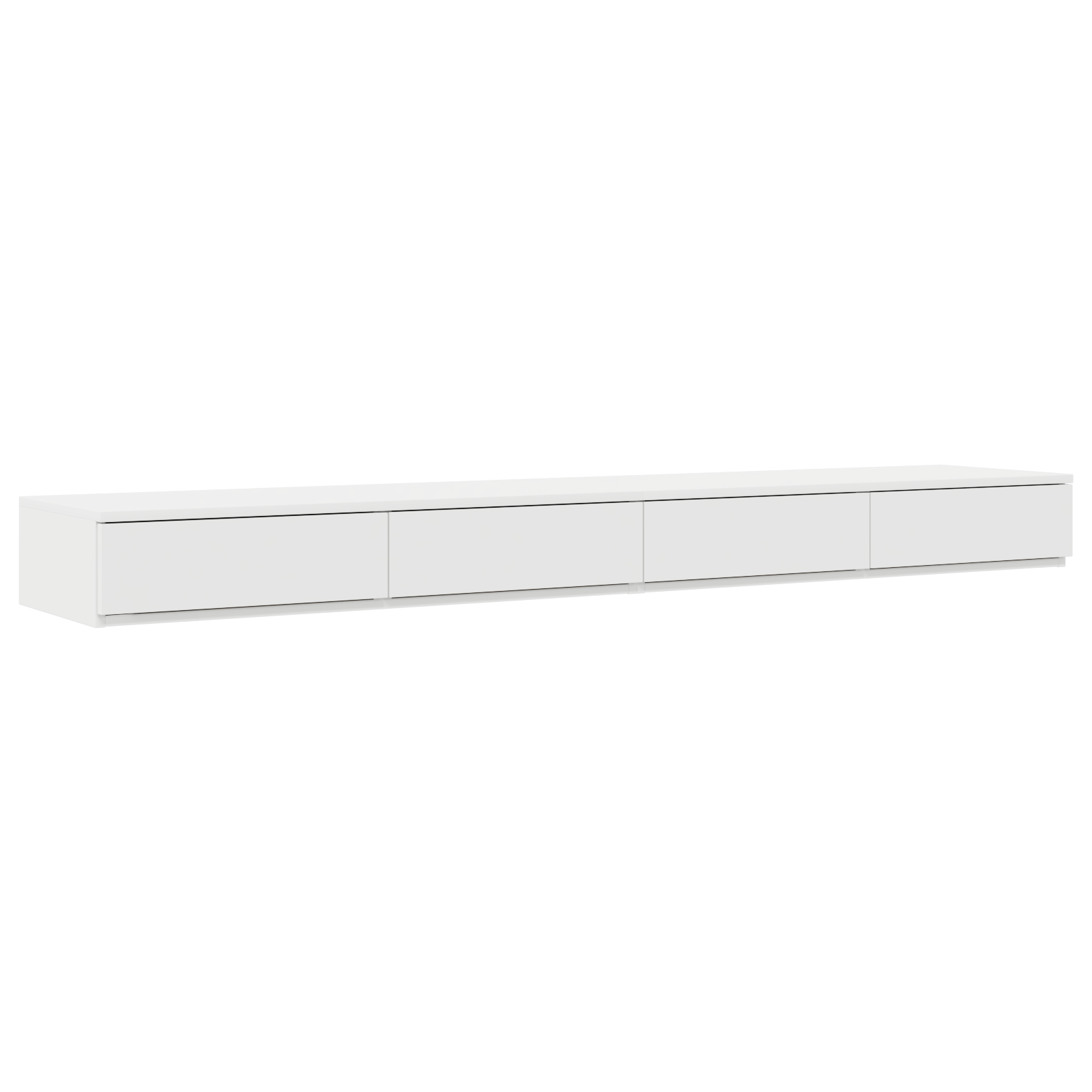 Cassetti per Letto Bianco 200x36,5x16,5 cm Legno Ingegnerizzato