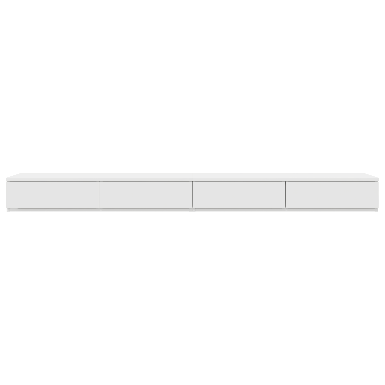 Cassetti per Letto Bianco 200x36,5x16,5 cm Legno Ingegnerizzato