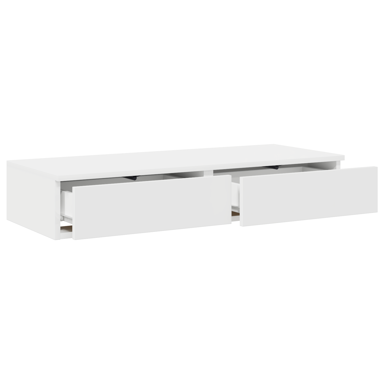 Cassetti per Letto Bianco 80x36,5x16,5 cm in Legno Composito