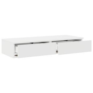 Cassetti per Letto Bianco 80x36,5x16,5 cm in Legno Composito