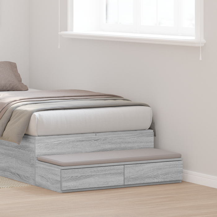 Cassetti per letto  Grigio Sonoma 90x36,5x16,5 cm in legno ingegnerizzato