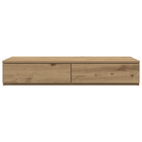 Cassetti per Letto in Quercia Fatta a Mano 90x36,5x16,5 cm in Legno Ingegnerizzato