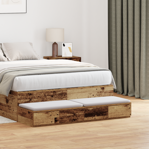 Cassetti Letto Legno Vecchio 120x36,5x16,5 cm Legno Ingegnerizzato