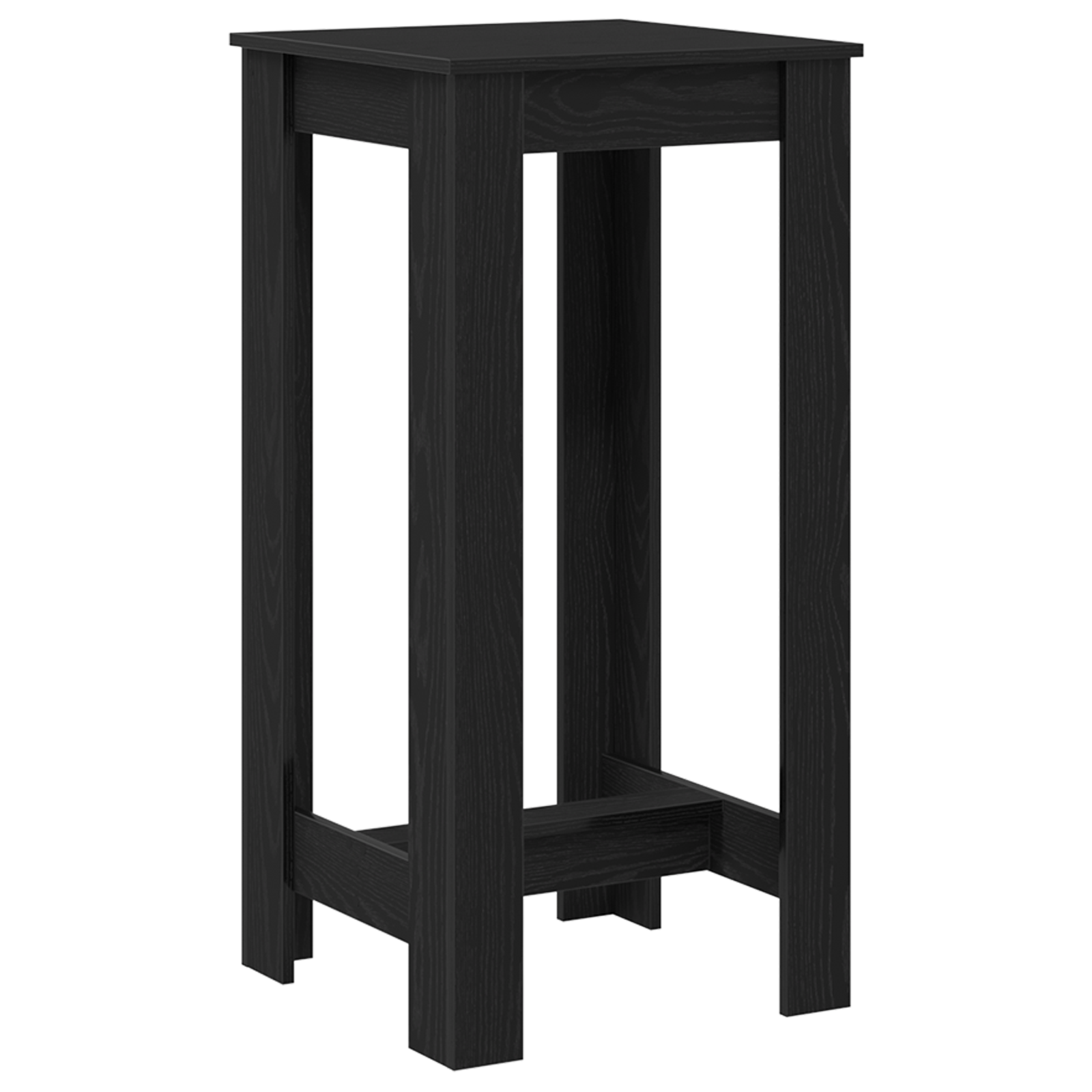 Tavolo bar  in legno ingegnerizzato nero 51x50x103,5 cm