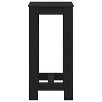 Tavolo bar  in legno ingegnerizzato nero 51x50x103,5 cm