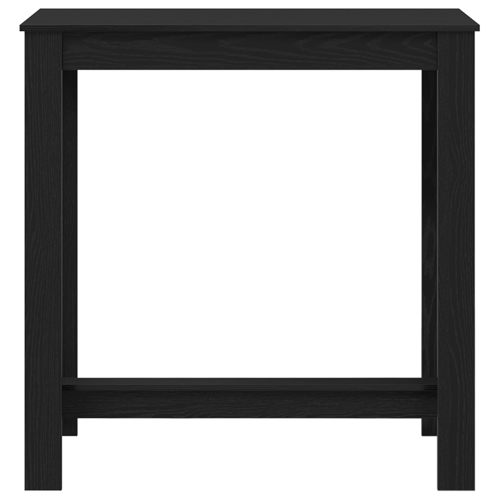 Tavolo da Bar Nero Rovere 102x50x103,5 cm in Legno Ingegnerizzato