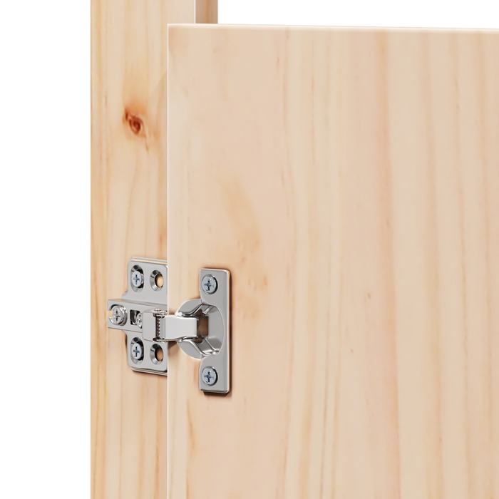 Porte da cucina esterna 2 pcs 50x9x82 cm Legno massello di pino