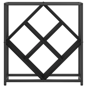 Portabottiglie Nero Rovere 51x18x52,5 cm Legno ingegnerizzato