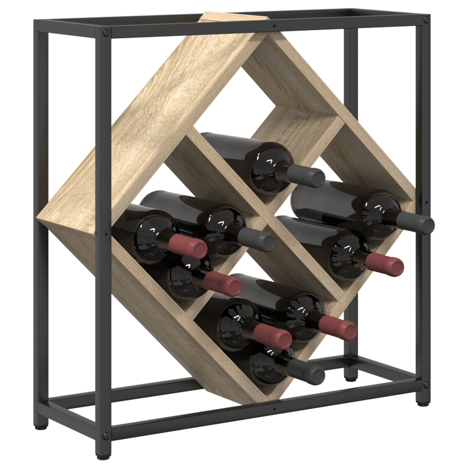 Scaffale per vino Sonoma Oak 51x18x52,5 cm in legno ingegnerizzato