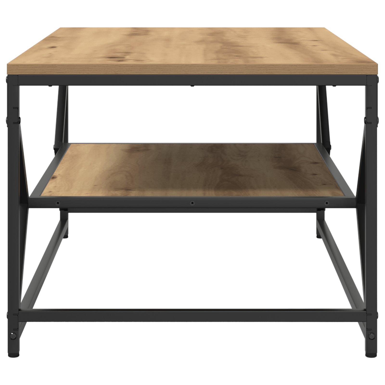 Tavolino da caffè  con piano in Rovere Artigianale 90x50x40 cm in Legno Ingenerizzato