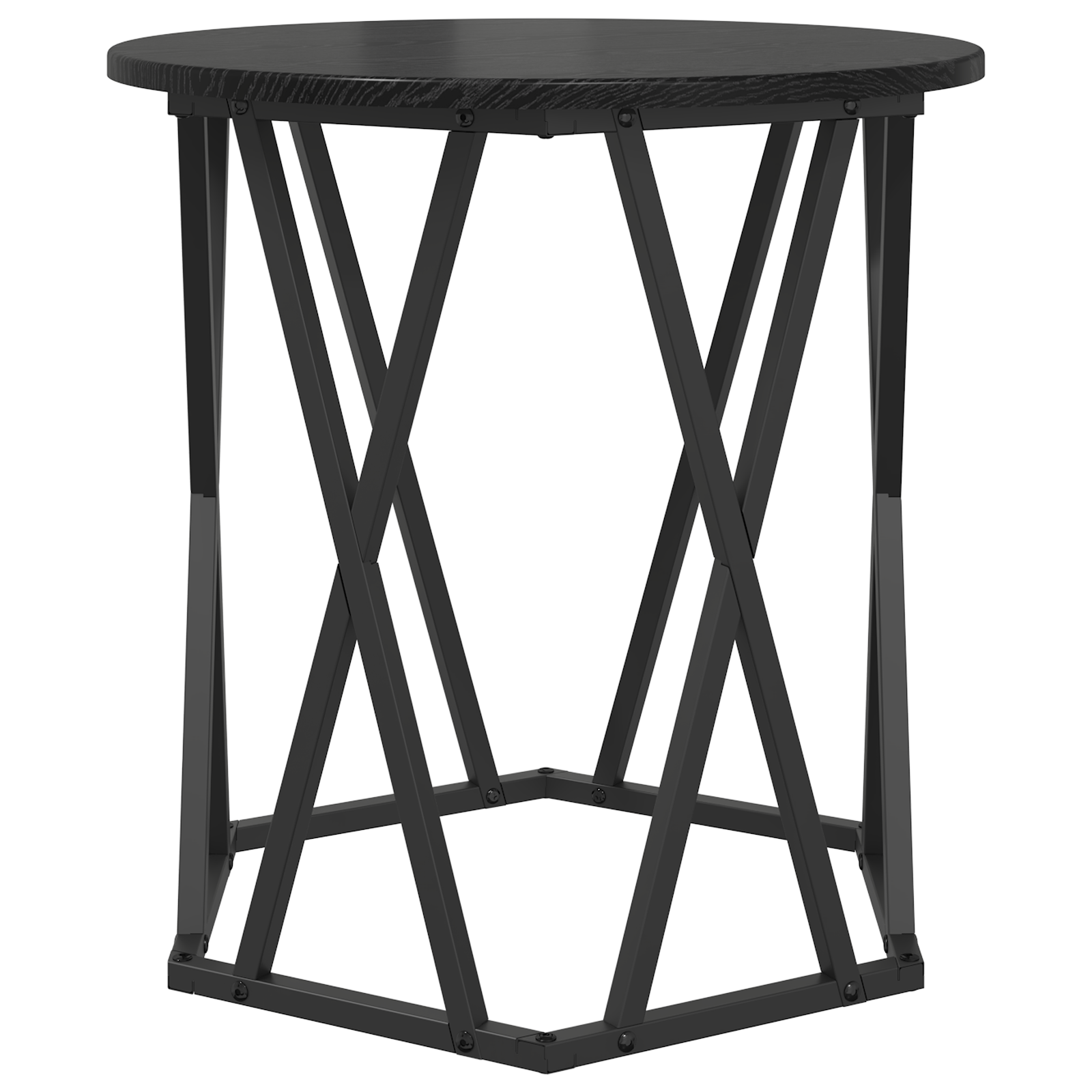 Tavolini 2 pz Nero Rovere Legno Ingegnerizzato