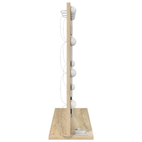 Specchio da toeletta con luci LED in rovere Sonoma 60x55x18 cm