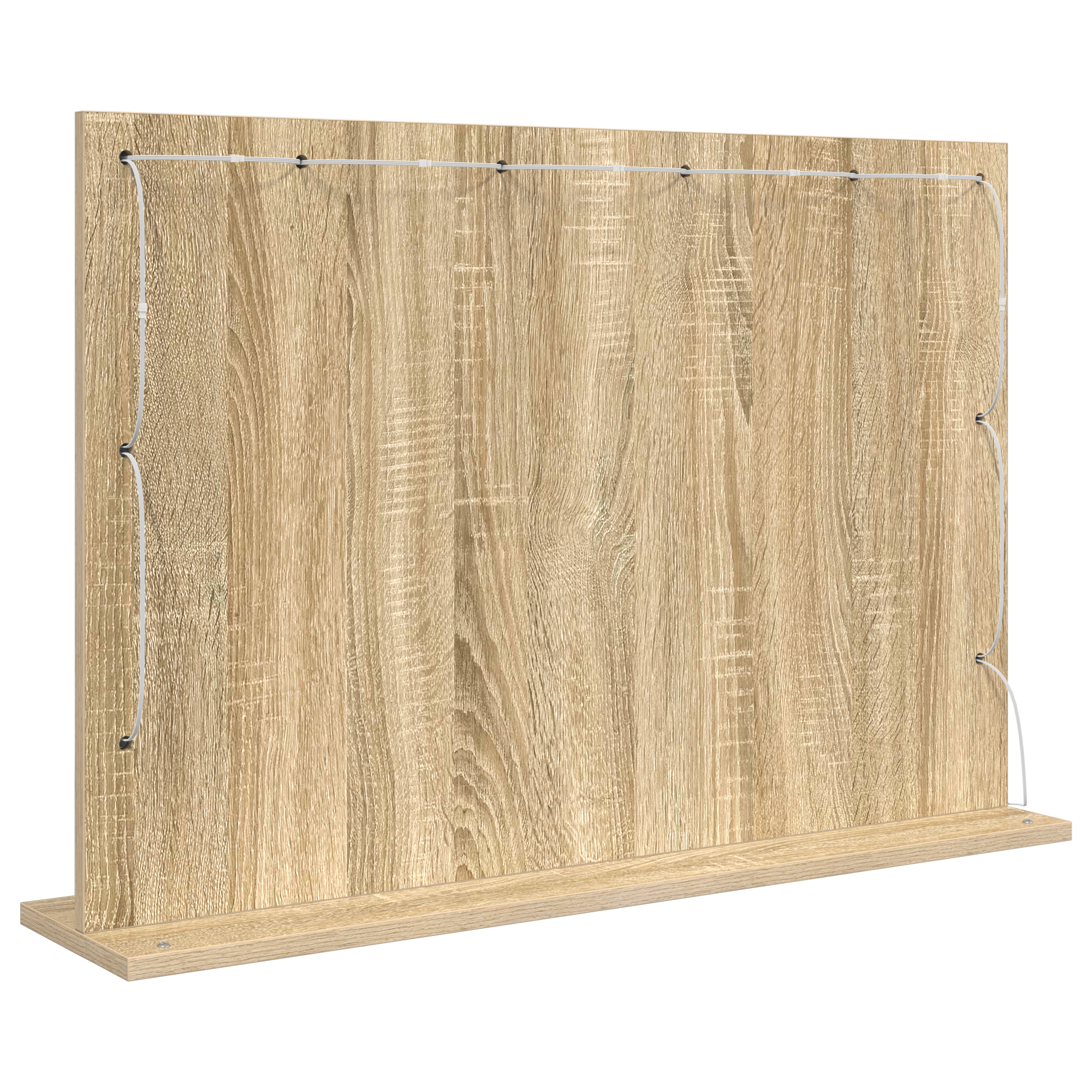 Specchio da Toeletta Rovere Sonoma Legno ingegnerizzato, Vetro