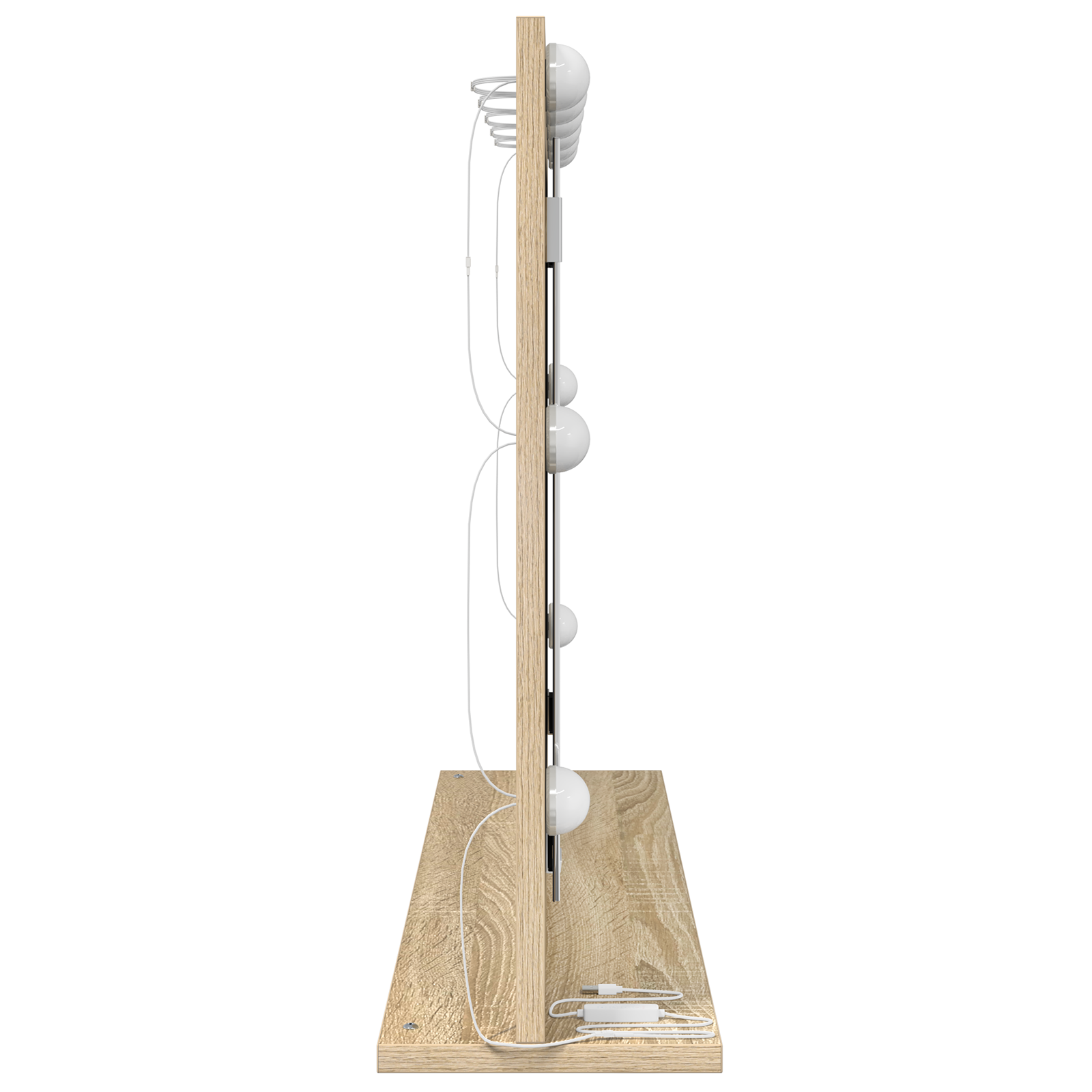 Specchio da Toeletta Rovere Sonoma Legno ingegnerizzato, Vetro