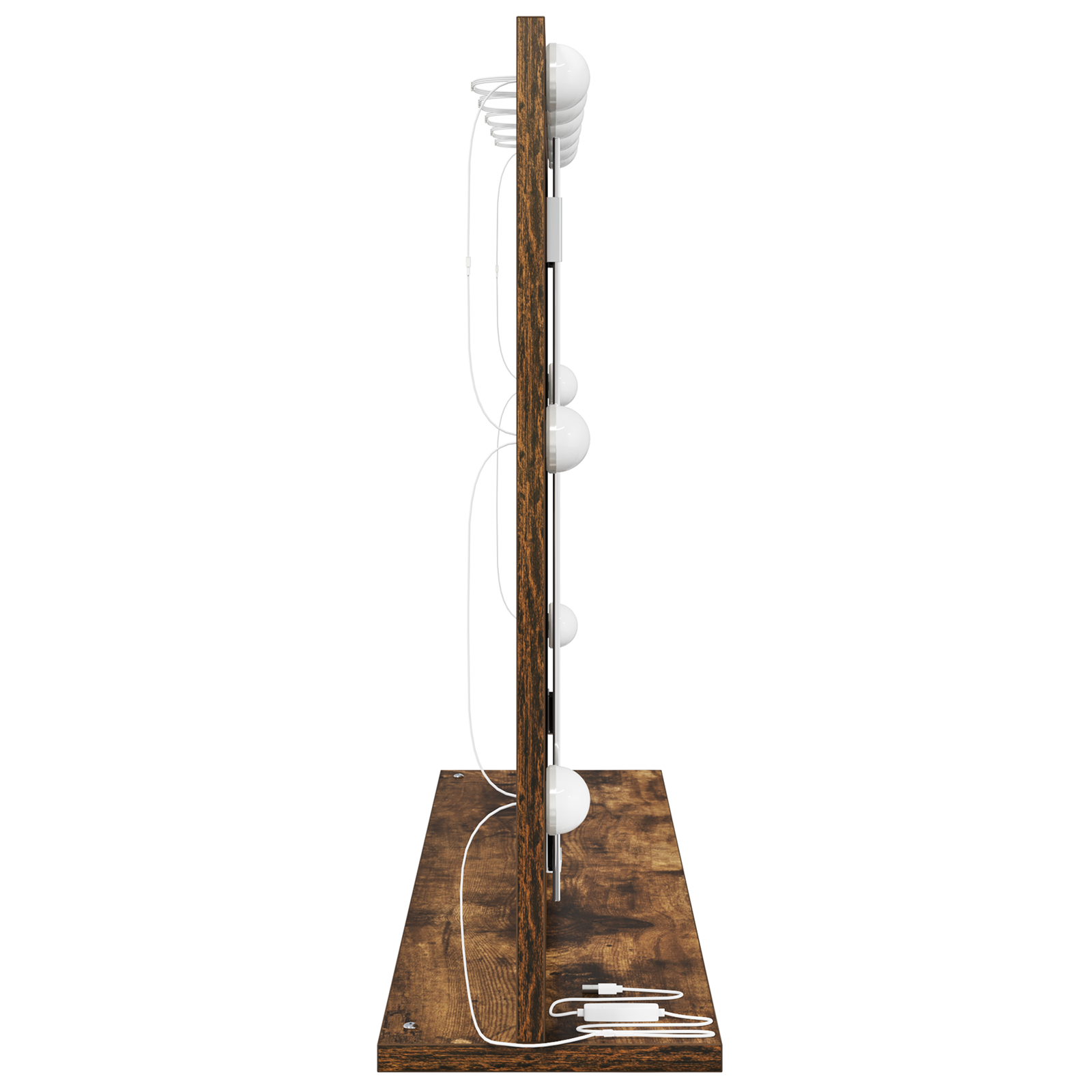 Specchio da toeletta Rovere affumicato Legno e vetro