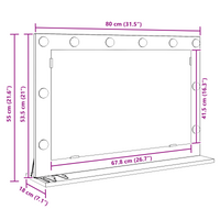 Specchio da Toeletta Legno Vecchio