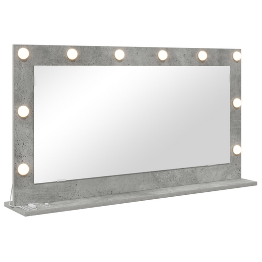 Specchio da Toeletta Grigio cemento Cemento 100 x 55 x 18 cm