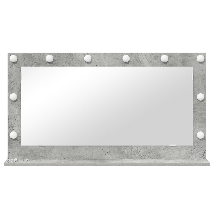 Specchio da Toeletta Grigio cemento Cemento 100 x 55 x 18 cm