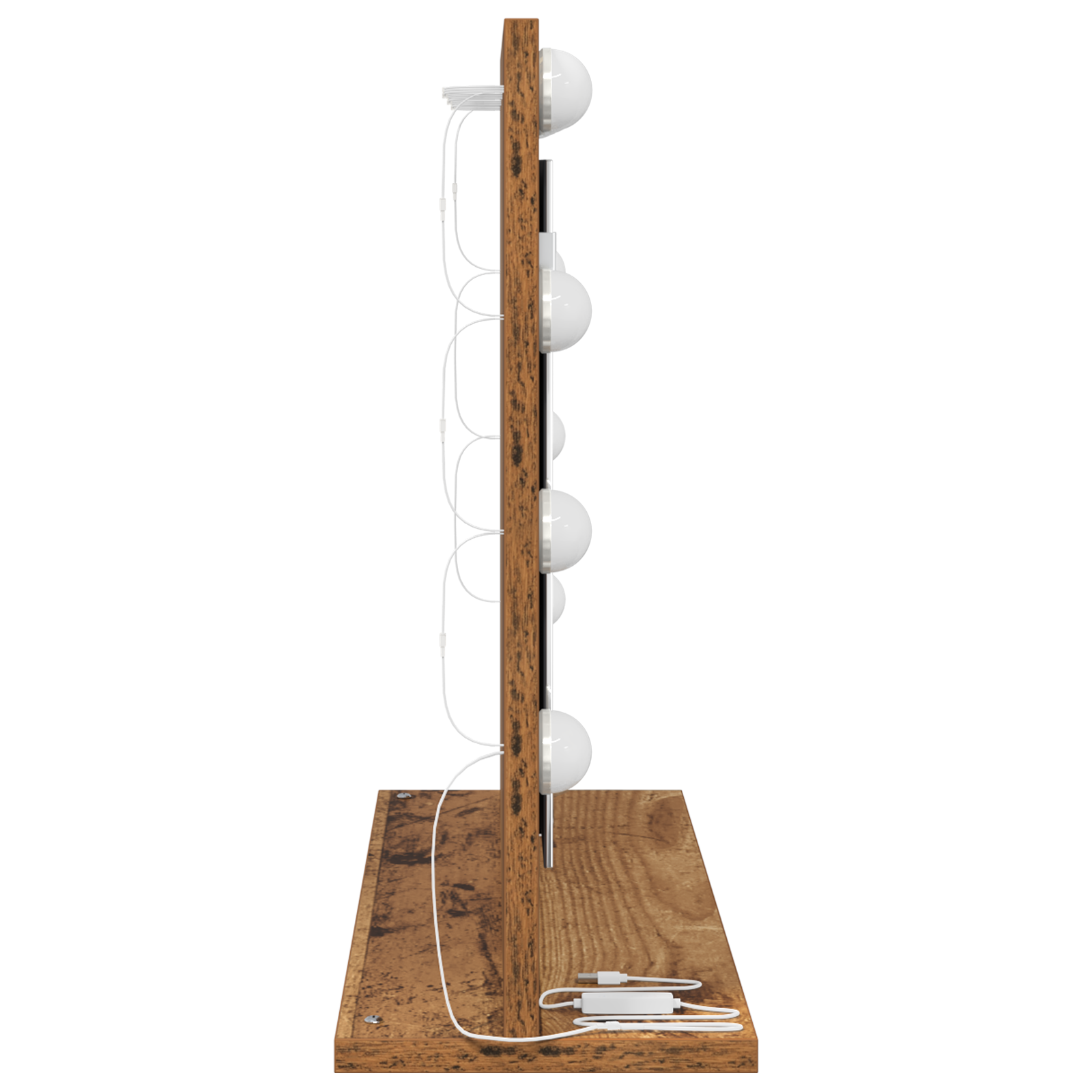 Specchio da Toeletta Legno Vecchio Legno 60 x 45 x 18 cm Specchio