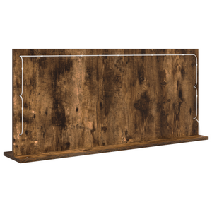 Specchio da Toeletta con Luci LED Rovere Affumicato 100x45x18 cm