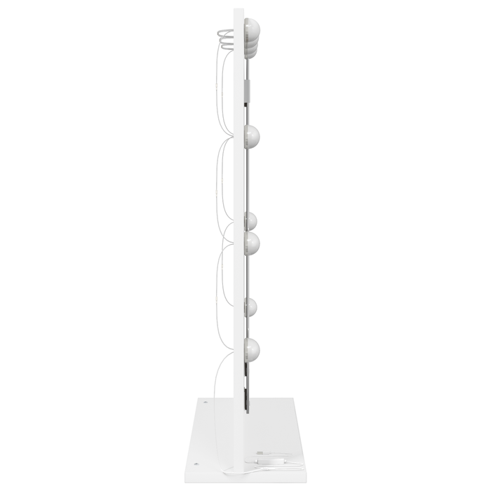 Specchio da Toeletta con Luci LED Bianco 70x50x18 cm