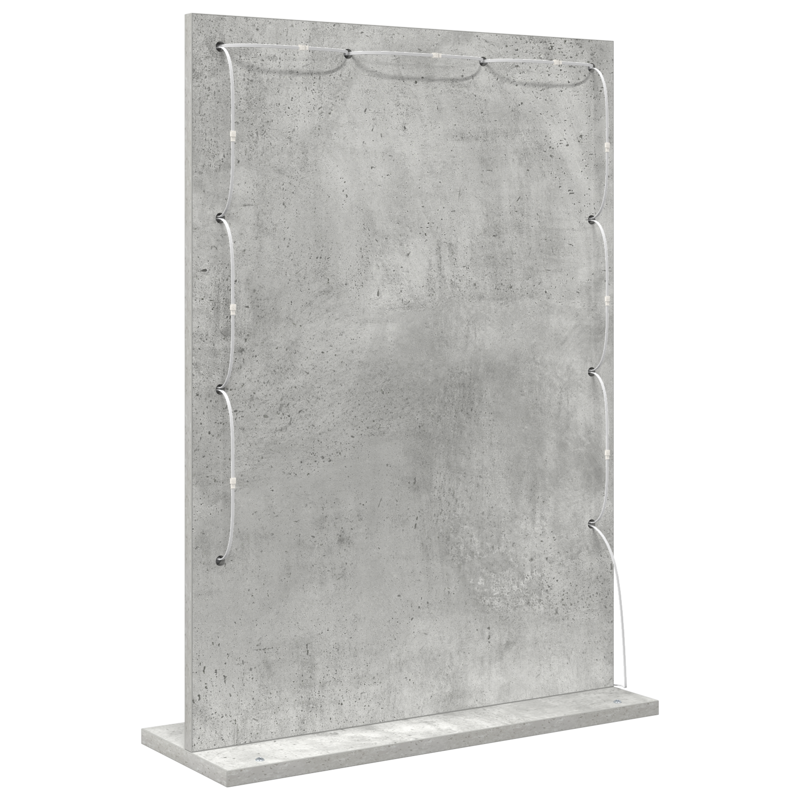 Specchio da Toeletta Grigio Cemento Cemento 70 x 50 x 18 cm