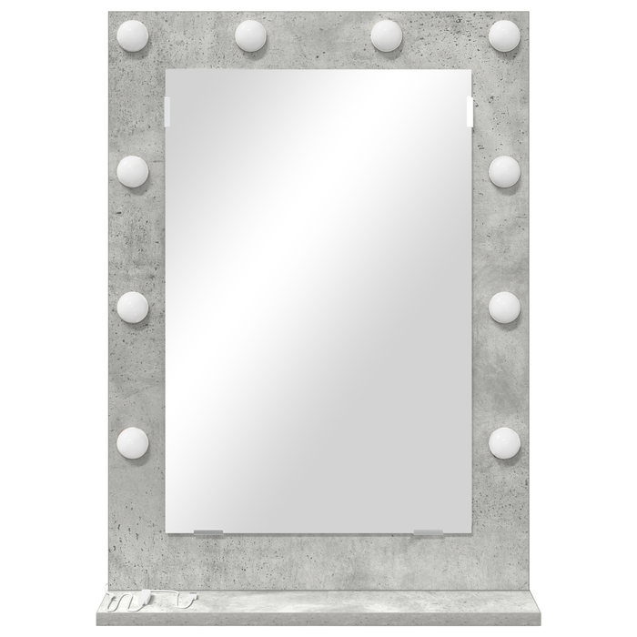 Specchio da Toeletta Grigio Cemento Cemento 70 x 50 x 18 cm