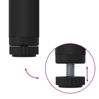 Attaccapanni con mensole Rovere Nero 100x44x160 cm