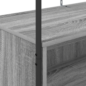 Appendiabiti con ripiani Grigio Sonoma 100x44x160 cm