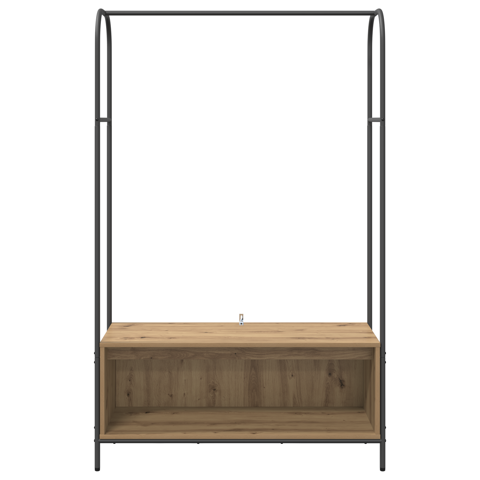 Appendiabiti con Mensole in Rovere 100x44x160 cm