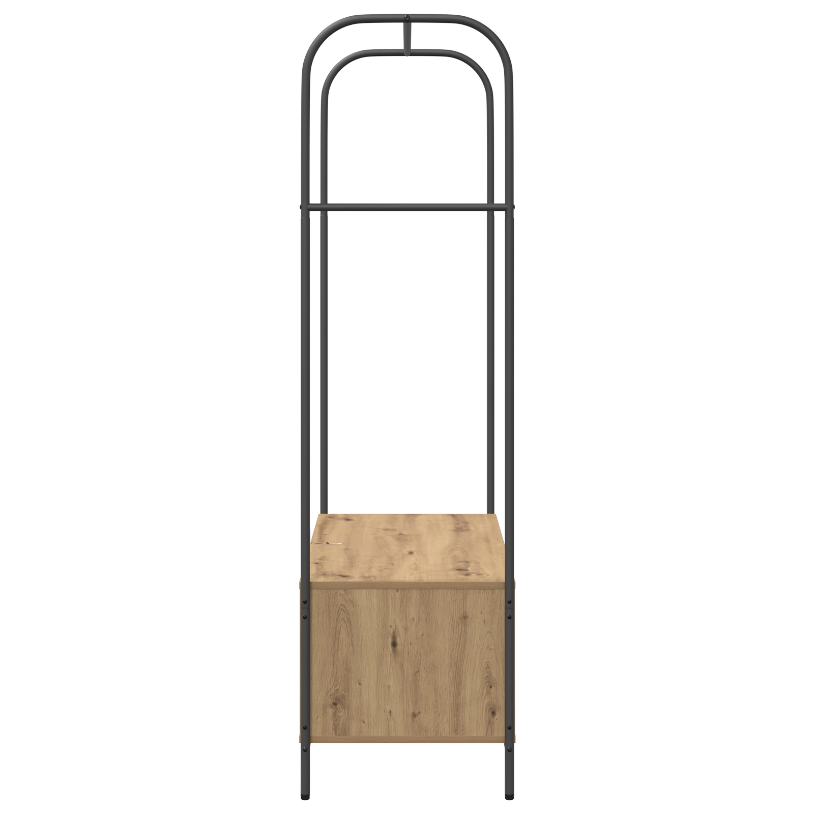 Appendiabiti con Mensole in Rovere 100x44x160 cm