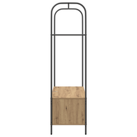 Appendiabiti con Mensole in Rovere 100x44x160 cm