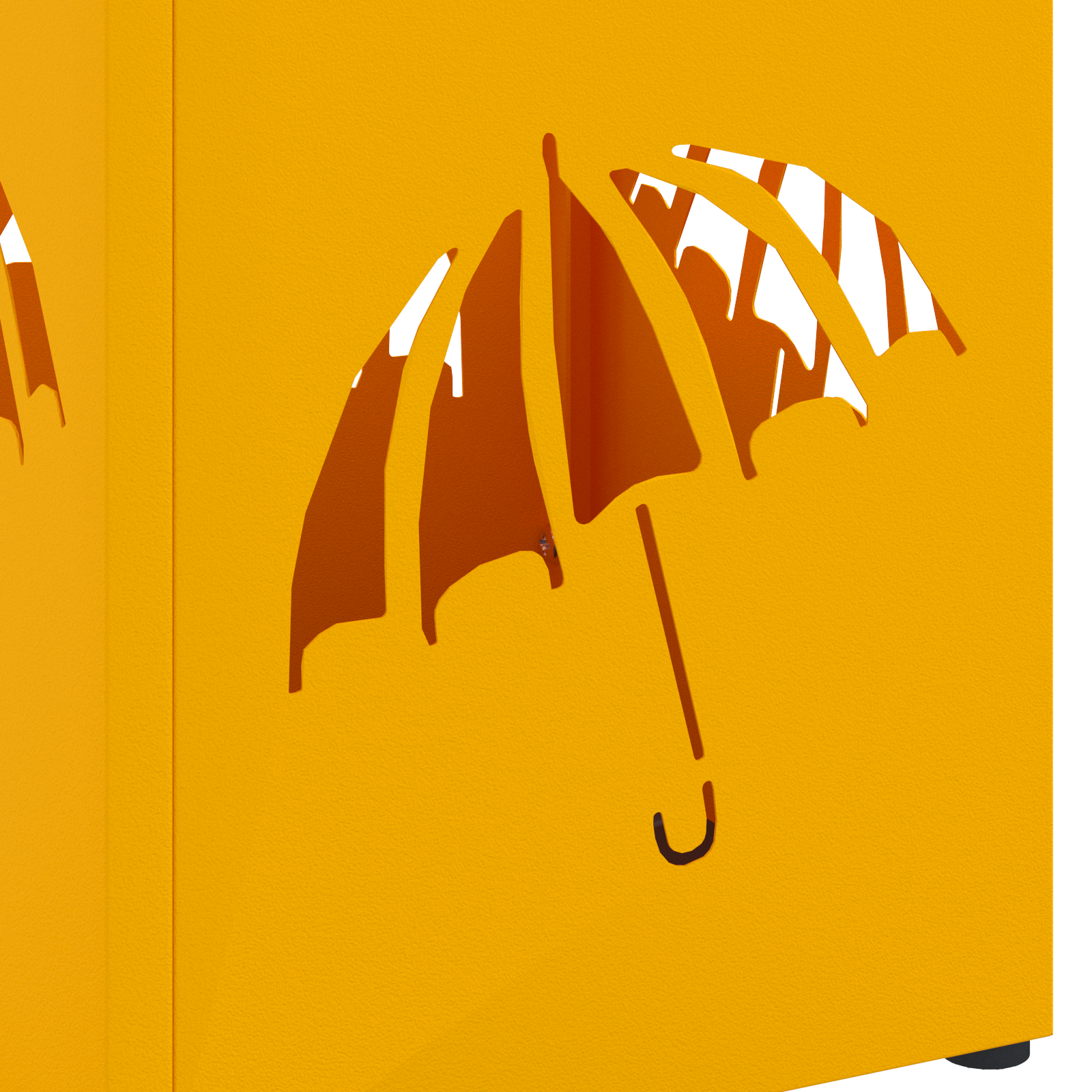 Portaombrelli Giallo senape Metallo Compatto Intarsi decorativi