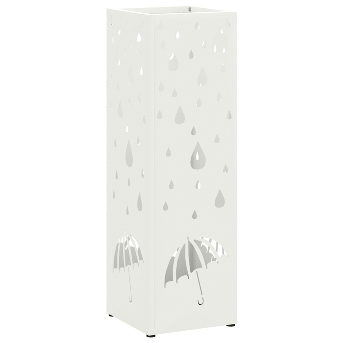 Portaombrelli Bianco Metallo Standard Motivo Portaombrelli