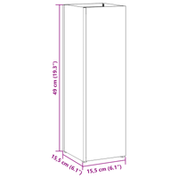 Portaombrelli Rosa Metallo Standard Portaombrelli Rettangolare