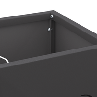 Portaombrelli Nero Acciaio Media Portaombrelli Nero