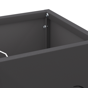 Portaombrelli Nero Acciaio Media Portaombrelli Nero