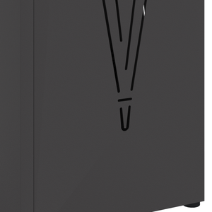 Portaombrelli Nero Acciaio Media Portaombrelli Nero