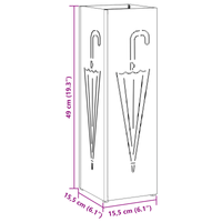 Portaombrelli Senape Metallo Standard Intarsi Decorativi