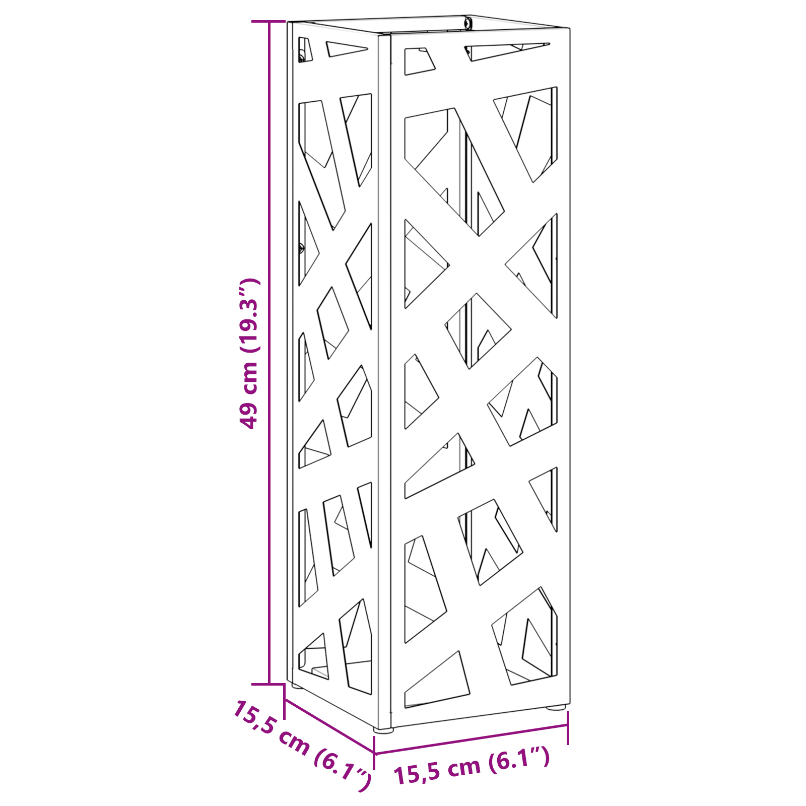 portaombrelli Giallo Senape Metallo Medio Elegante